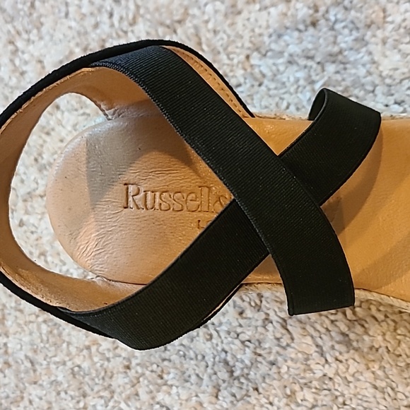 🥳HP🥳 Russell & Bromley London Cococross Espadrille EU 39/US 8 Black Suede - Picture 9 of 10